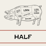 Half Pork - Pasture-Raised Pork - 74C Meat Co. OKC